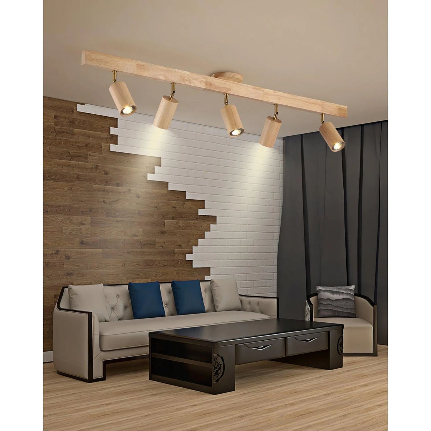 Ralmo Wooden Track Ceiling Light
