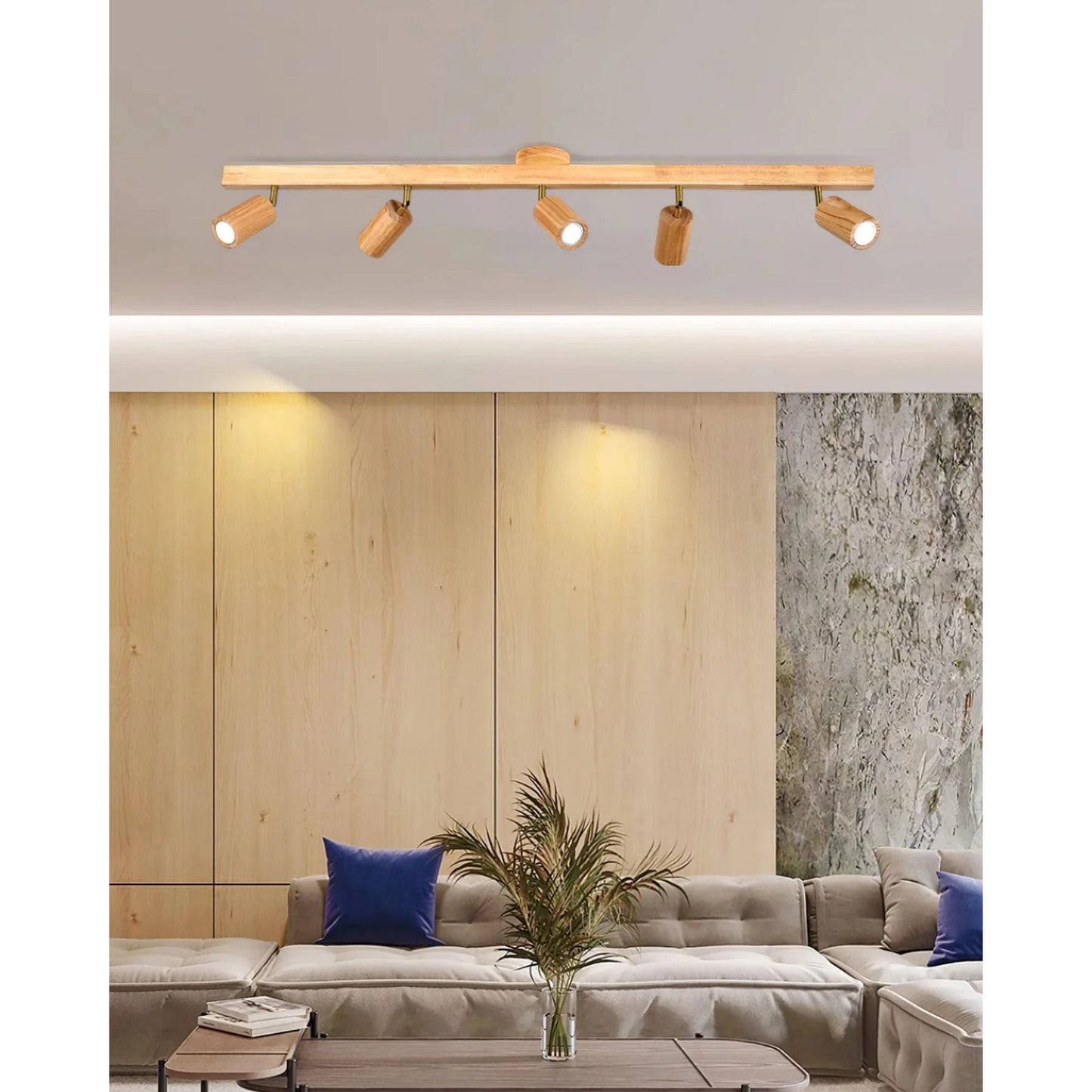 Ralmo Wooden Track Ceiling Light