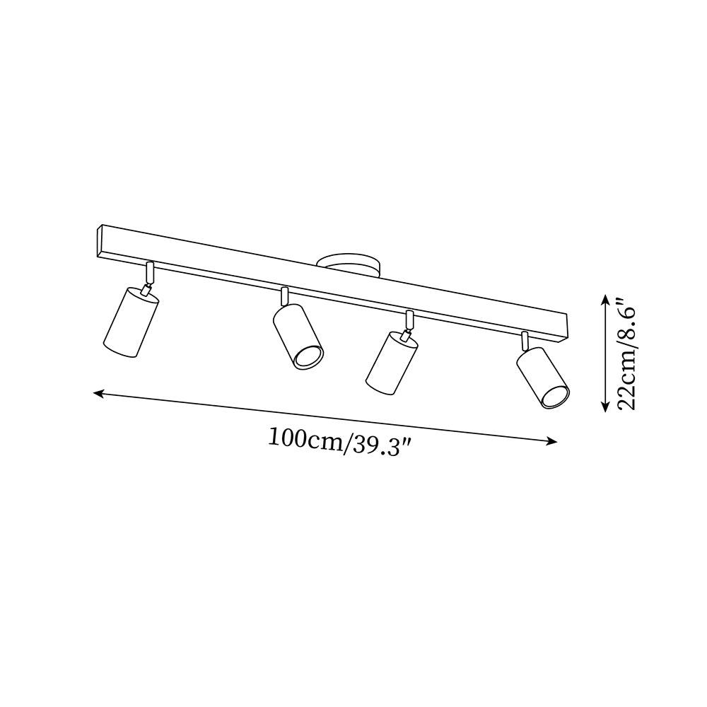 Ralmo Wooden Track Ceiling Light