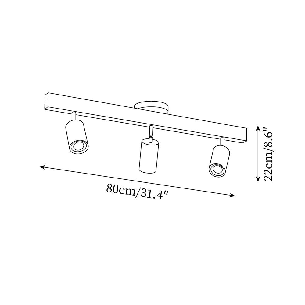 Ralmo Wooden Track Ceiling Light