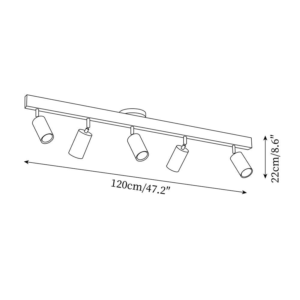 Ralmo Wooden Track Ceiling Light